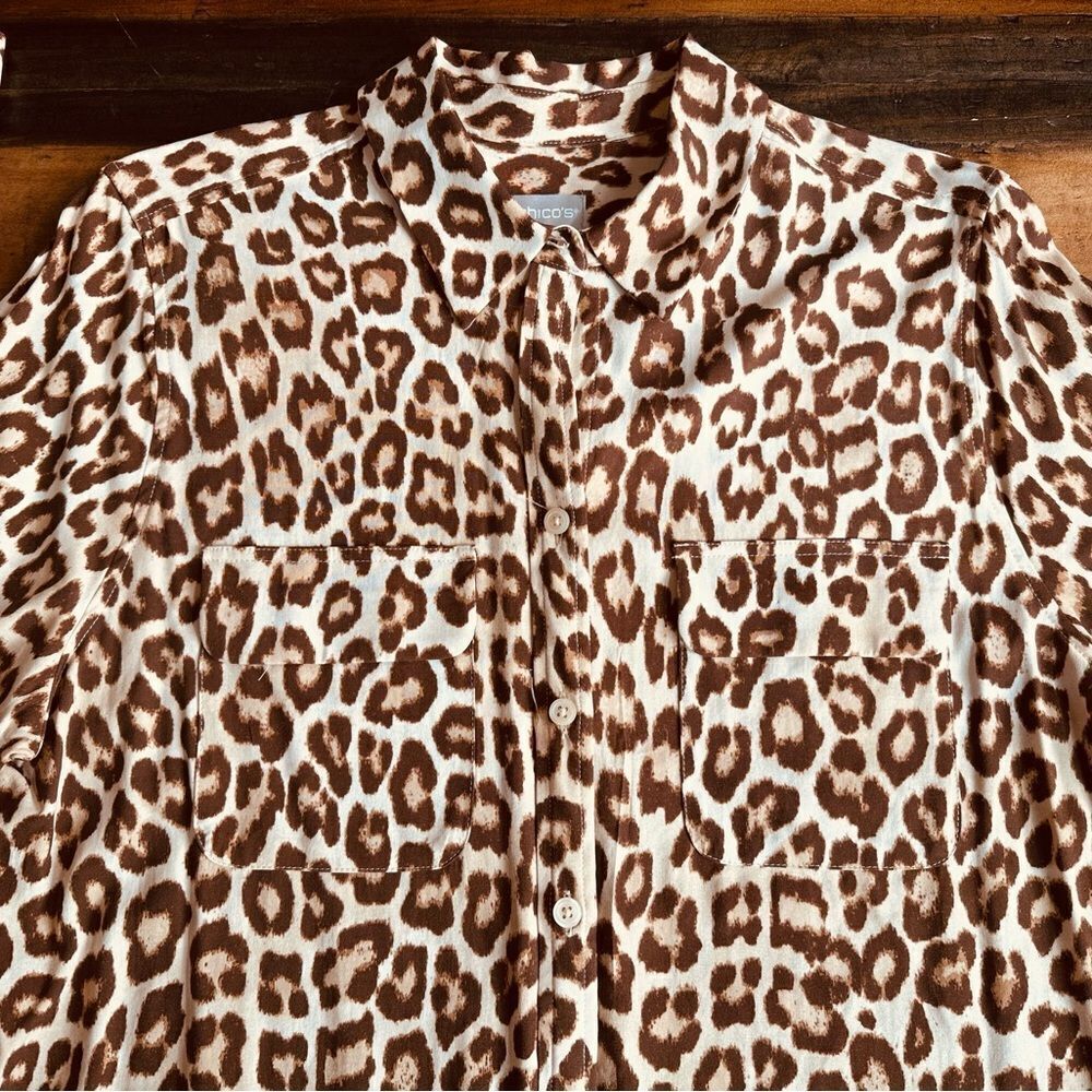 Chico’s long sleeve Button Up Shirt - Picture 5 of 8